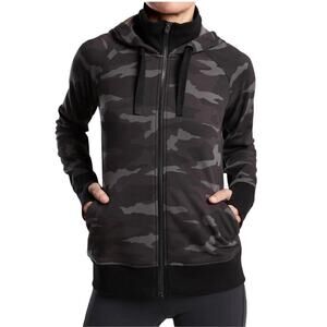 Athleta Triump Activewear Printed Camo Zip Up Hoodie Sweatshirt Size X Small New